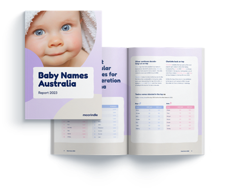 Baby Names Australia Report graphic