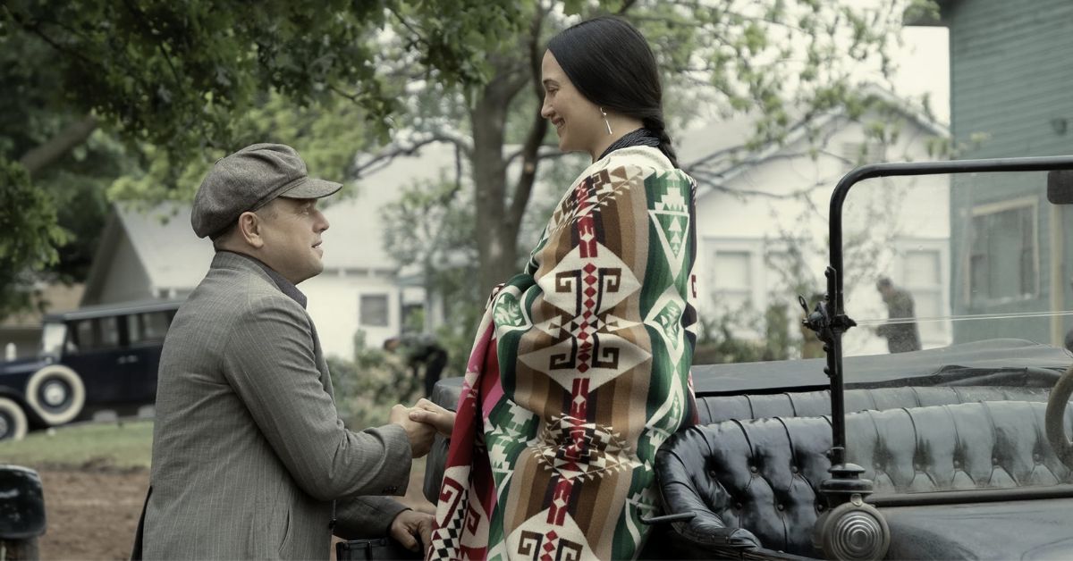 Leonardo Di Caprio and Lily Gladstone in Killers of the FLower Moon